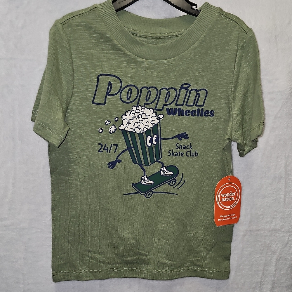 Nwt Green Poppin Wheelies Design